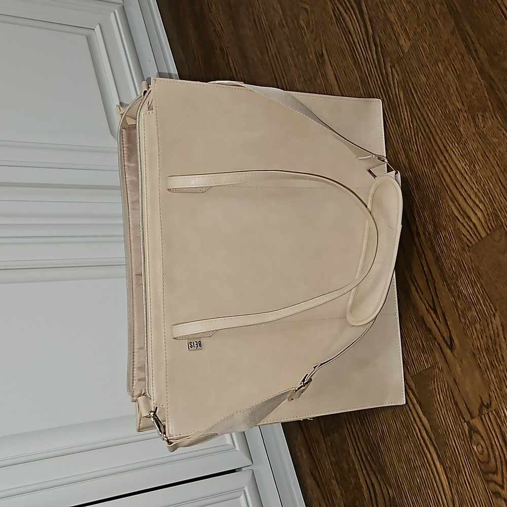 Beis Large Work Tote in beige